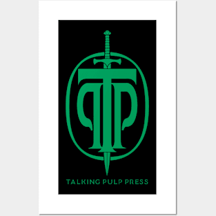 Talking Pulp Press logo - Green Posters and Art